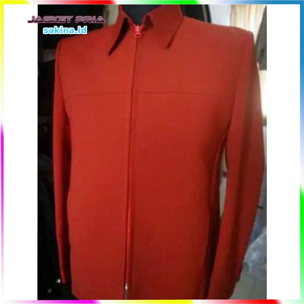 Jual Jaket Semi Jas Premium Jumbo Remaja Dewasa Variasi Satu Warna