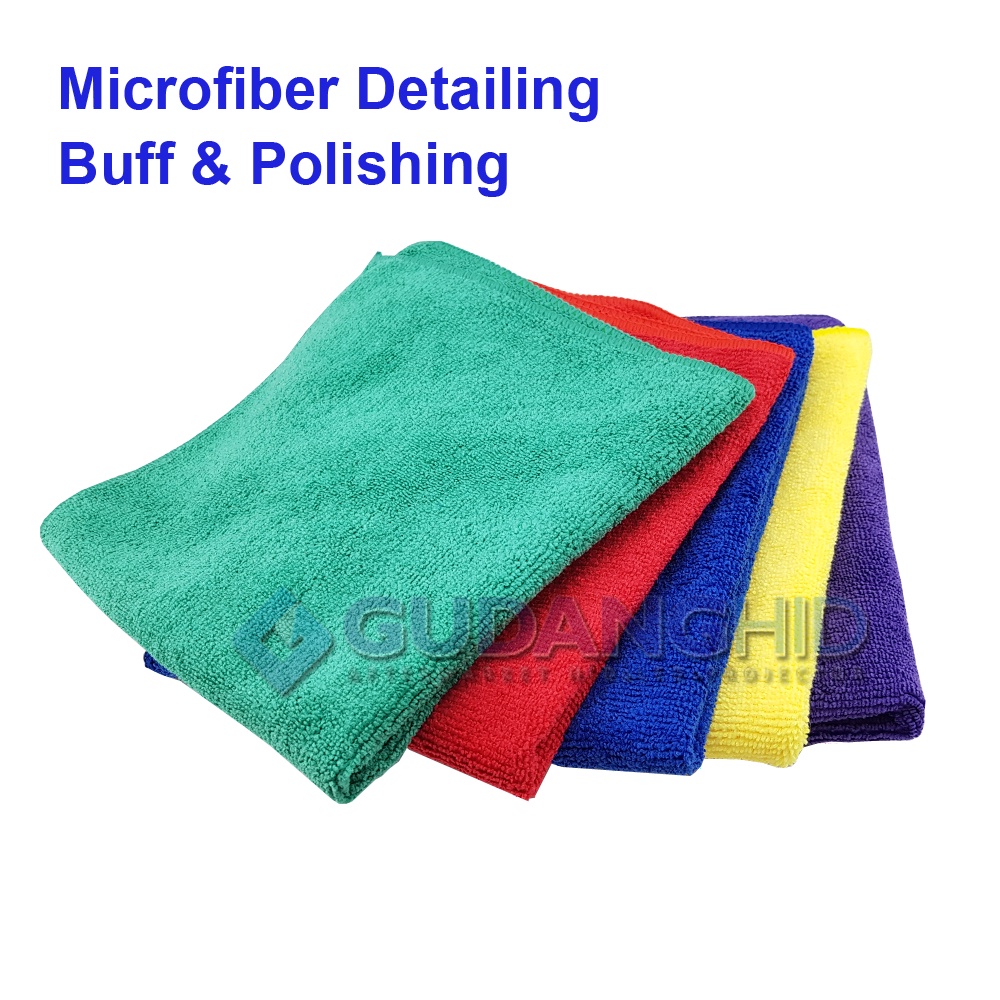 Jual Kain Lap Microfiber Detailing 40x40cm Tebal 350GSM 260GSM Wax