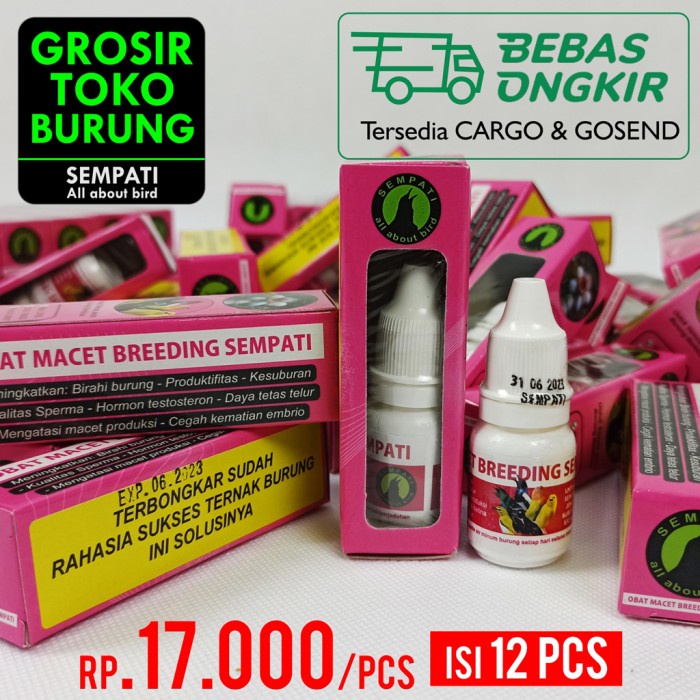 Jual OBAT BURUNG MACET BREEDING SEMPATI VITAMIN TERNAK LOVEBIRD KENARI