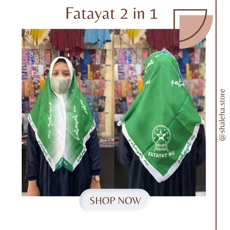 Jual Segiempat Fatayat 2 Dimensi Fatayat NU Hijab Fatayat Terbaru