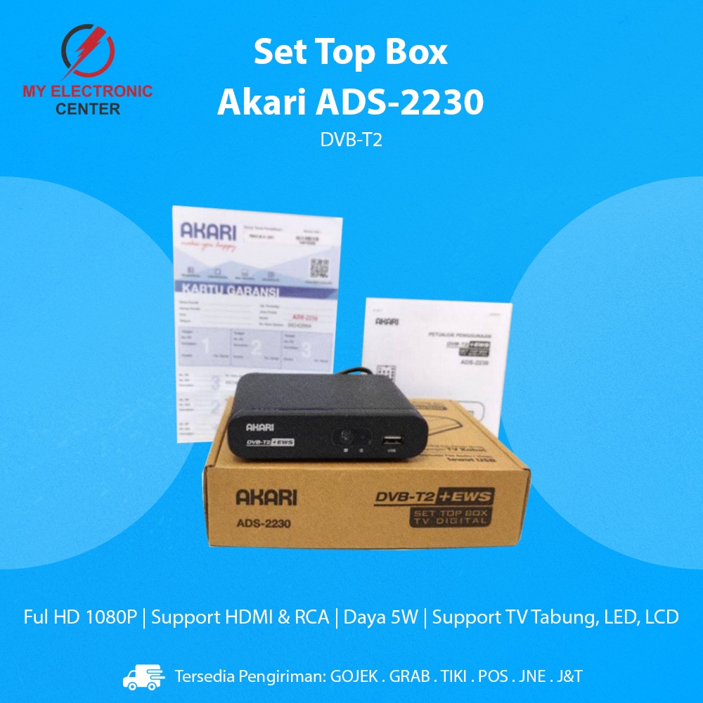 Jual Set Top Box Akari Ads Ews Antena Receiver Digital Tv Dvb T