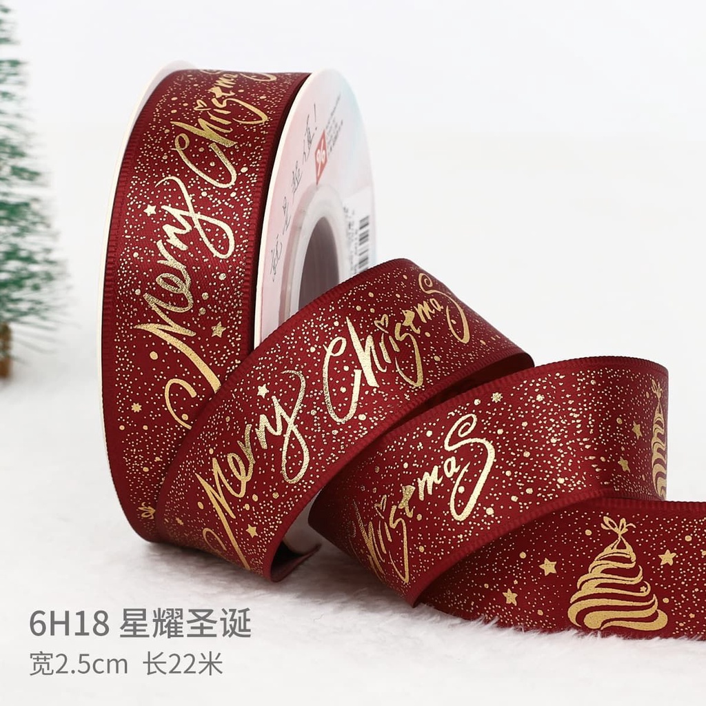 Jual Meter Pita Natal Pita Christmas Christmas Ribbon Pita Kado