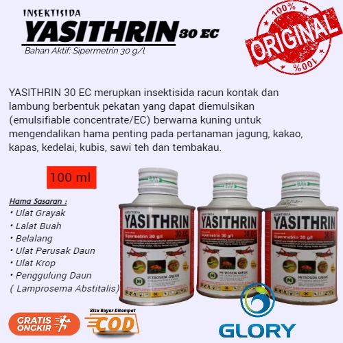 Jual Yasithrin 30EC 100ML Sipermetrin Insektisida Obat Pembasmi Hama