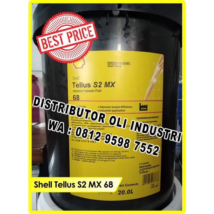 Jual Tempat Oli Shell Tellus S2 Mx 68 Pail 20 Liter Shopee Indonesia