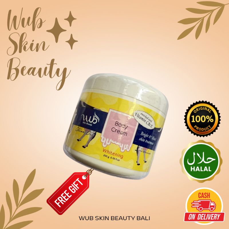 Jual Wub Skin Beauty Body Cream Bleaching Bodi Krim Blicing Varian Vit