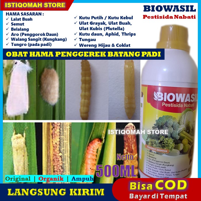 Jual PROMO COD BIOWASIL 500ml Pestisida Nabati Obat Hama Penggerek