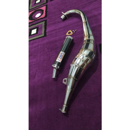 Jual Knalpot Satria Tak Type Kolong Bm Power Silencer Carbon Arrow