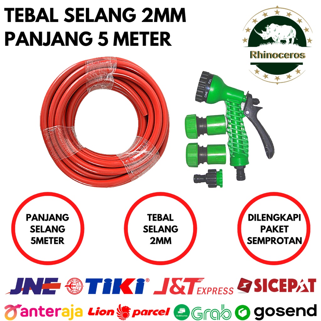 Jual Paket Selang Air Dop 1 2 2mm 5 Meter Semprotan Air Cuci Mobil