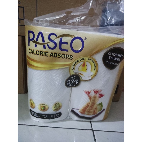 Jual Paseo Tissue Kitchen Towel Calorie Absorb Isi Roll Twin Pack