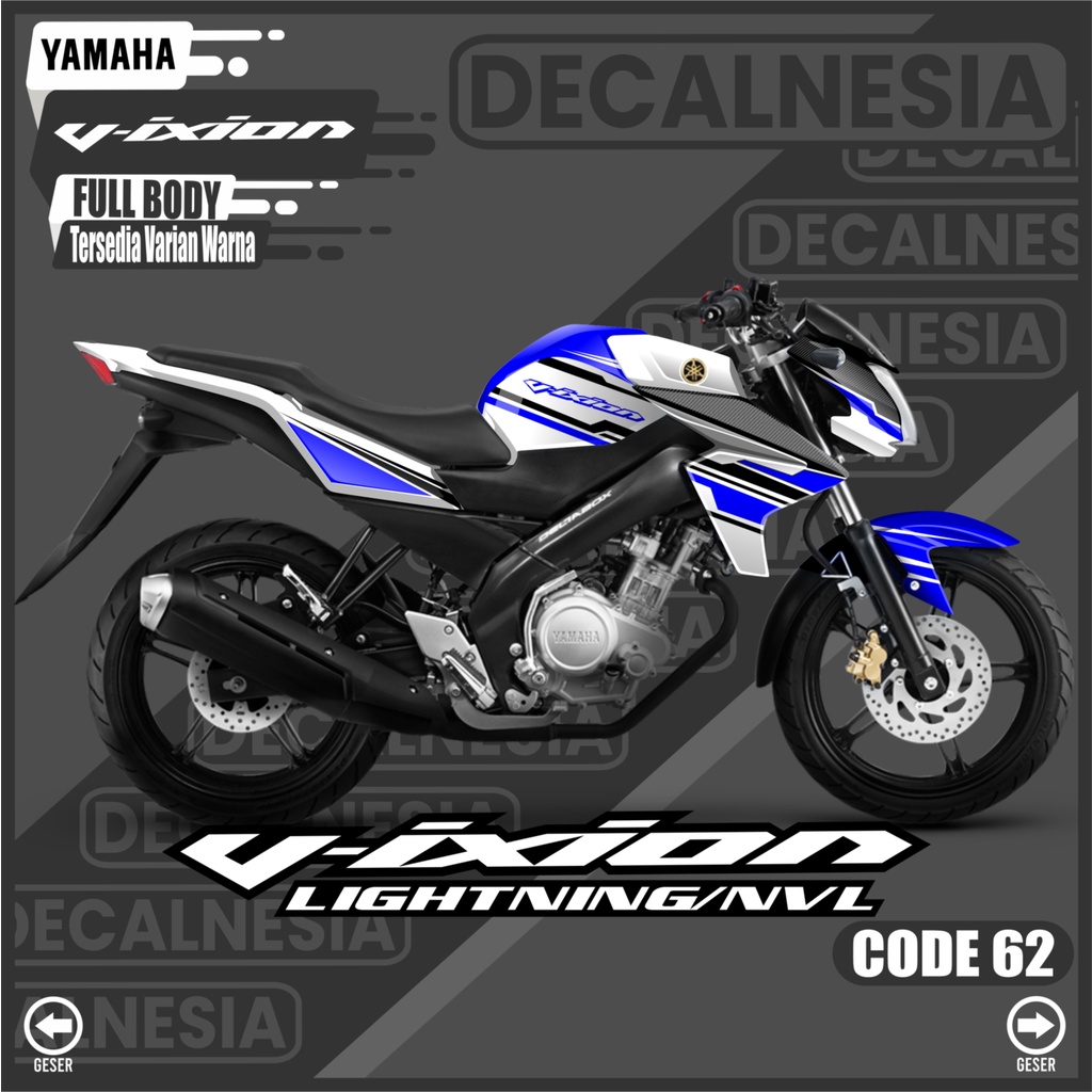 Jual Decal Vixion Nvl Lightning New Full Body Stiker