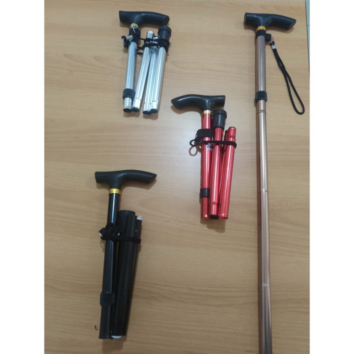 Jual Alat Bantu Jalan Tongkat Kaki Lipat Single Walking Stick Tongkat