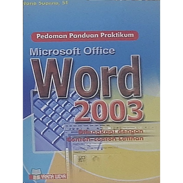 Jual Buku Pedoman Panduan Praktikum Microsoft Office Word 2003