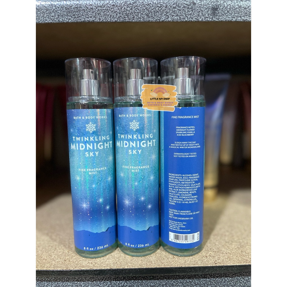 Jual Bath Body Works Bbw Twinkling Midnight Sky 236ml Mist Parfum