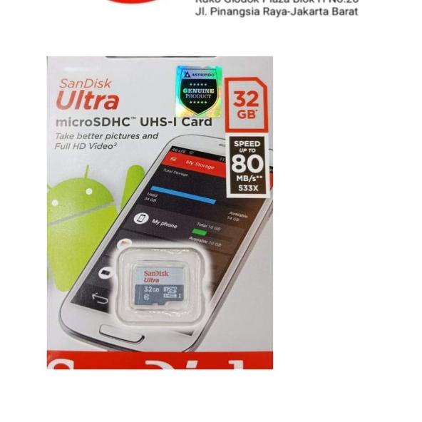 Jual Memori MicroSD Sandisk 32GB Shopee Indonesia