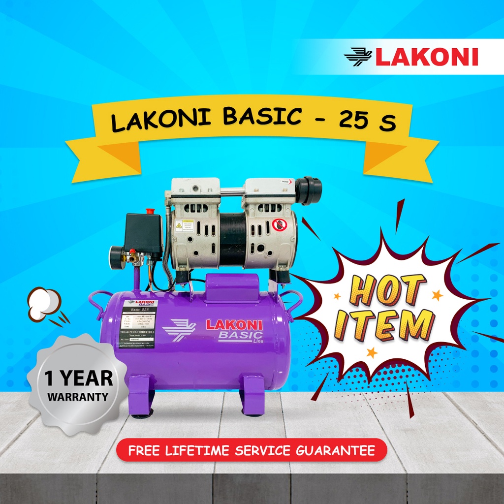 Jual LAKONI BASIC 25S 3 4HP 0 75 KOMPRESOR ANGIN LISTRIK UDARA