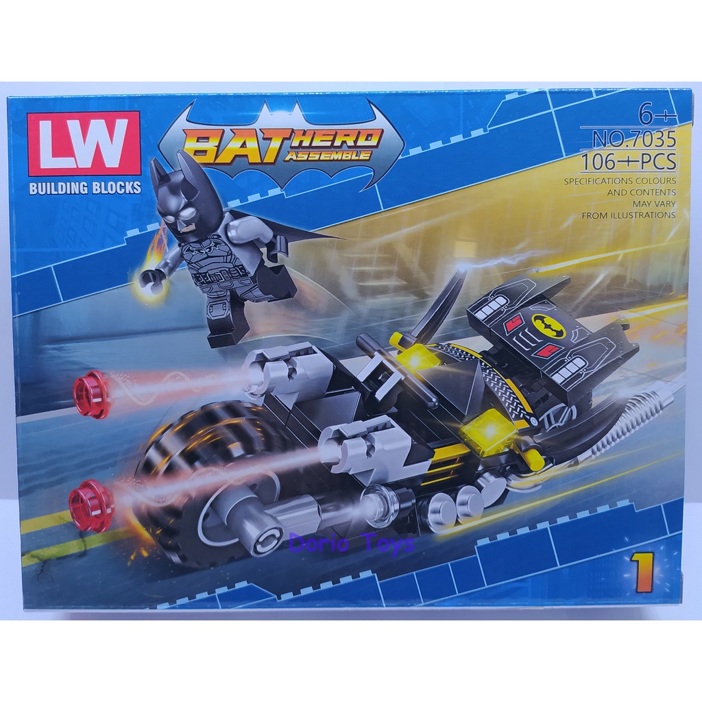 Jual Brick Superhero Batman Dan Racing Batmobile Mainan Balok Shopee