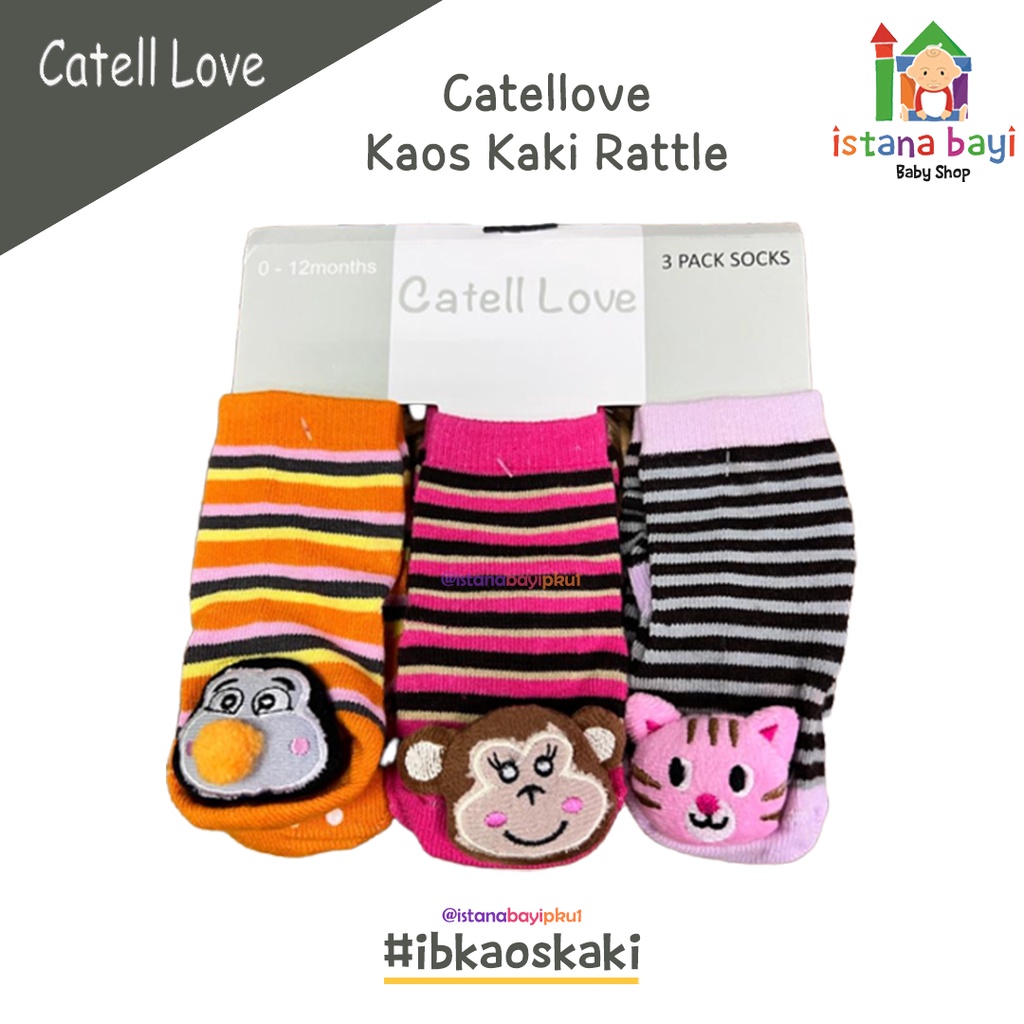 Jual Catell Love Kaos Kaki Isi Boy Girl Kaos Kaki Rattle Isi