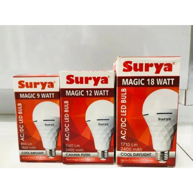 Jual Surya Arashi Sunsonic Orenchi Bohlam Led Emergency Magic Ac Dc W