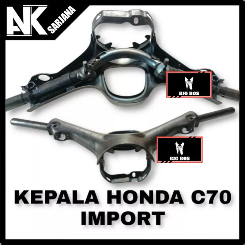 Jual KEPALA HONDA C70 BATOK HONDA C70 KOMPLIT ATAS BAWAH IMPORT SET