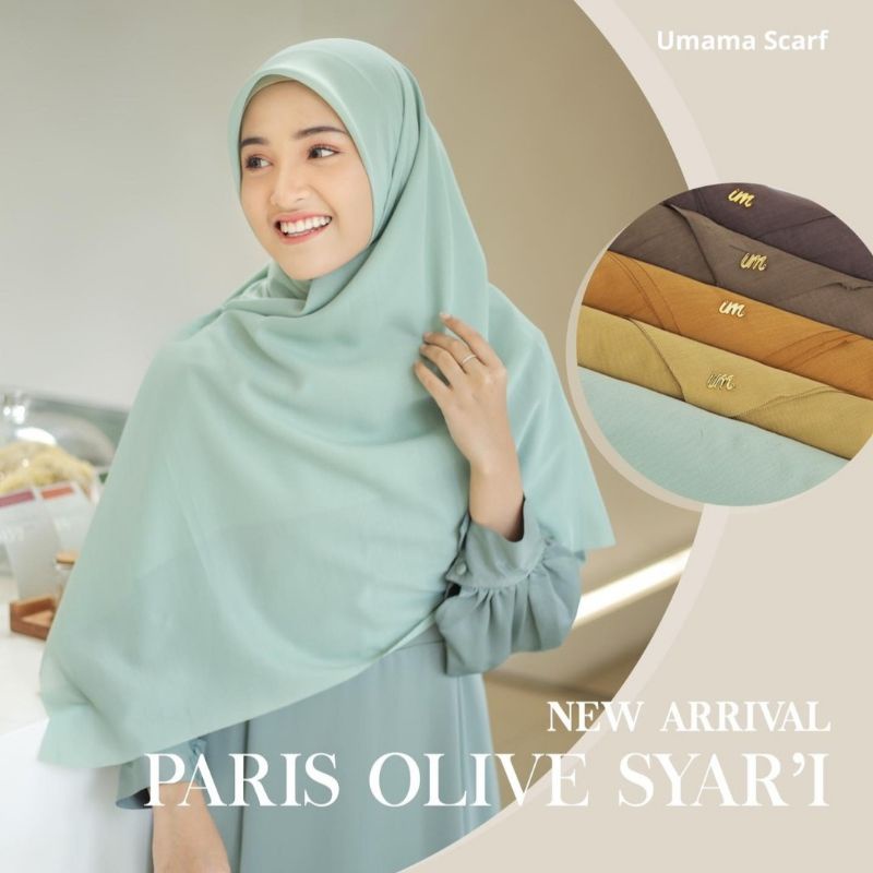 Jual Paris Olive Syar I Lc Original Umama Hijab Khimar Segi Empat Syari