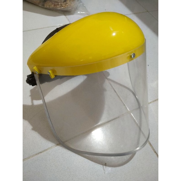 Jual Face Shield Kuning Set Kaca Clear Pelindung Wajah Apd Fastrack