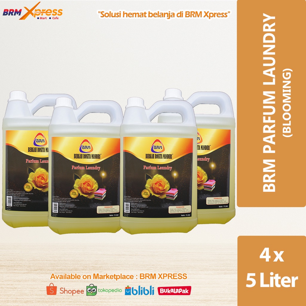 Jual BRM PARFUM LAUNDRY BLOOMING 5 Liter 1 Karton Grosir Shopee