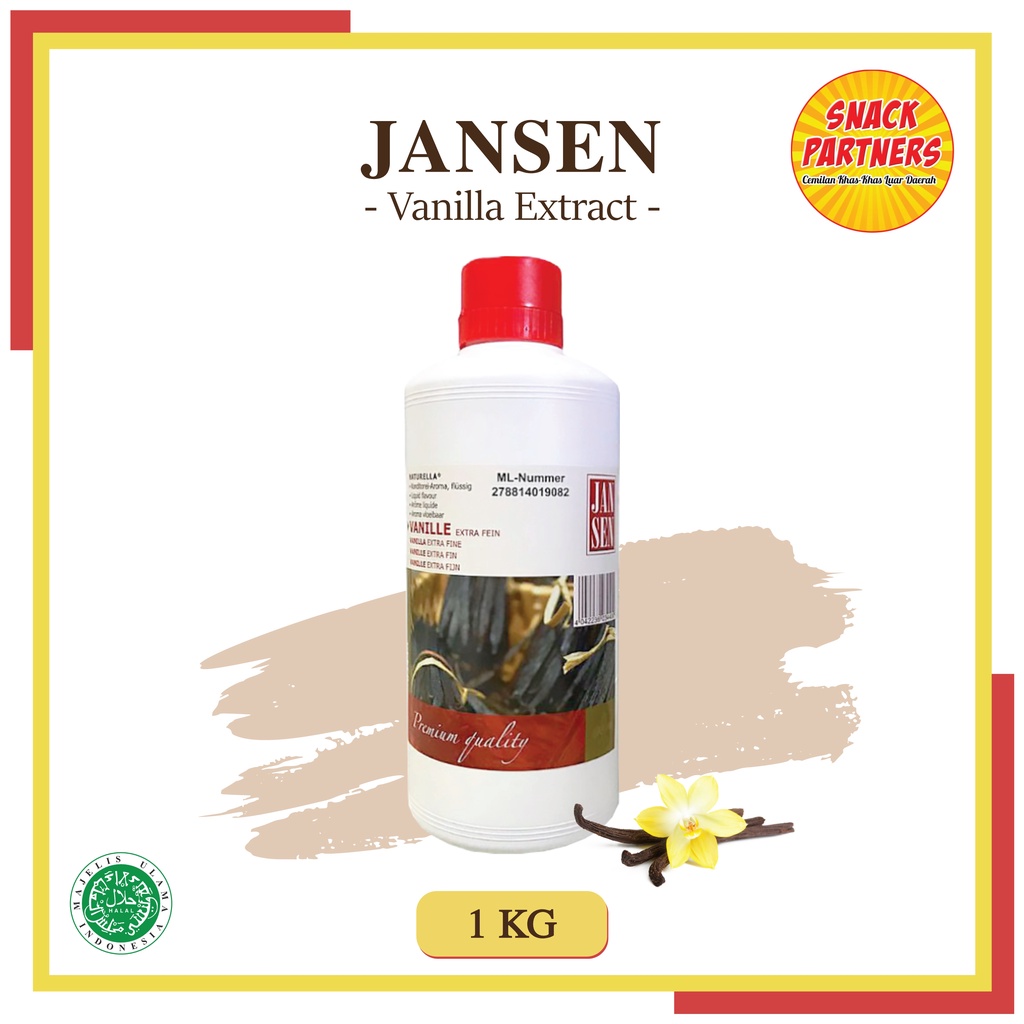 Jual Jansen Vanilla Extract Kg Halal Perisa Pasta Vanila