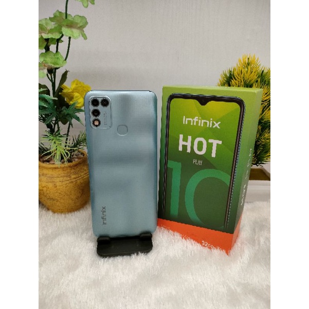 Jual Infinix Hot 10 Play 3 32 Gb Fullset Like New Shopee Indonesia
