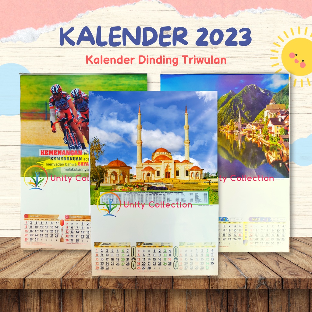 Jual Kalender Dinding Triwulan 2023 Shopee Indonesia