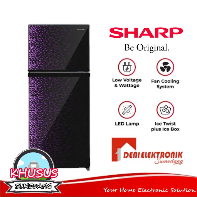 Jual Lemari Es Kulkas Pintu Sharp Sj Mg Khusus Sumedang