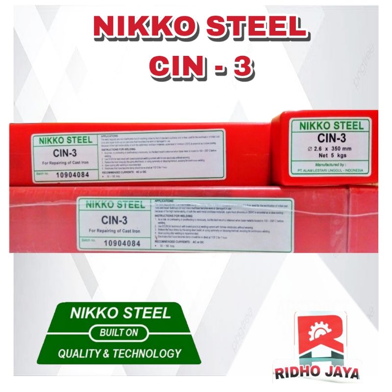 Jual Kawat Las Ancuran Besi Cor Nikko Steel CIN ECER Per Batang