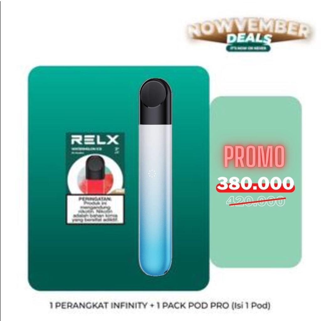 Jual Relx Bundle Infinity Arctic Mist Device And Pods Shopee Indonesia