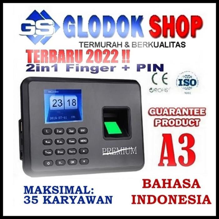 Jual New Mesin Absen Mesin Absensi Sidik Jari Finger Print A3