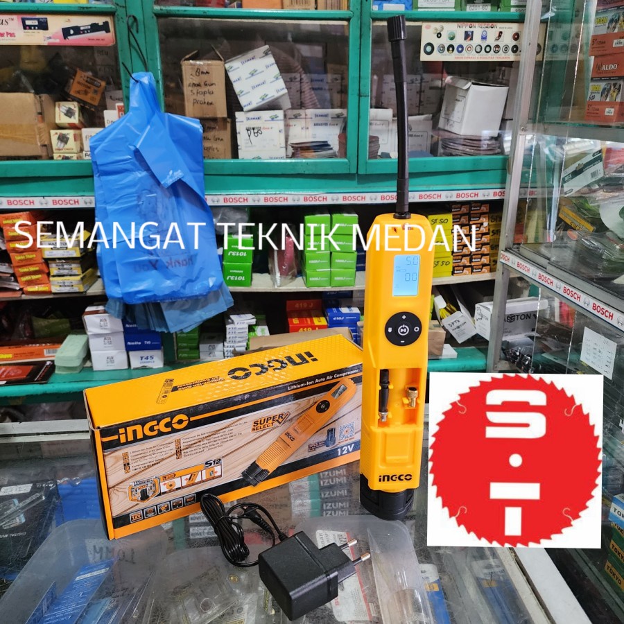 Jual CACLI12011 CORDLESS KOMPRESOR ANGIN MINI POMPA BAN 160 PSI 12V