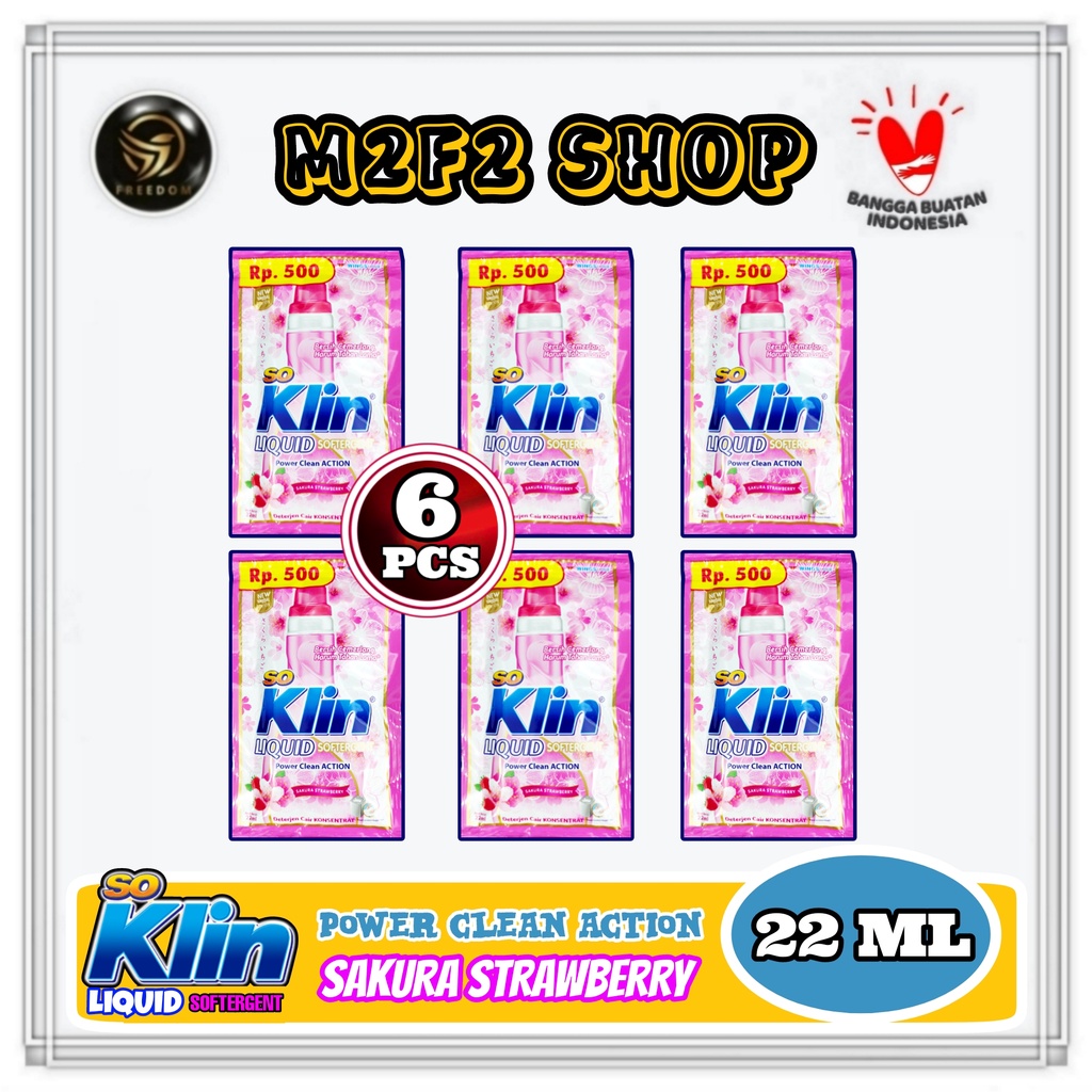 Jual So Klin Liquid Power Clean Action Sakura Strawberry Sachet Ml