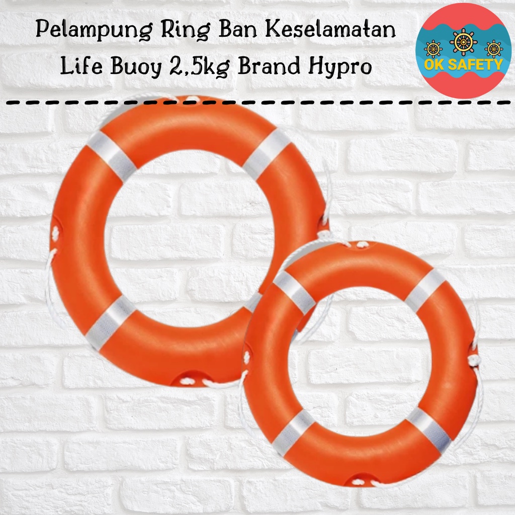 Jual Pelampung Ring Ban Keselamatan Life Buoy 2 5kg Brand Hypro