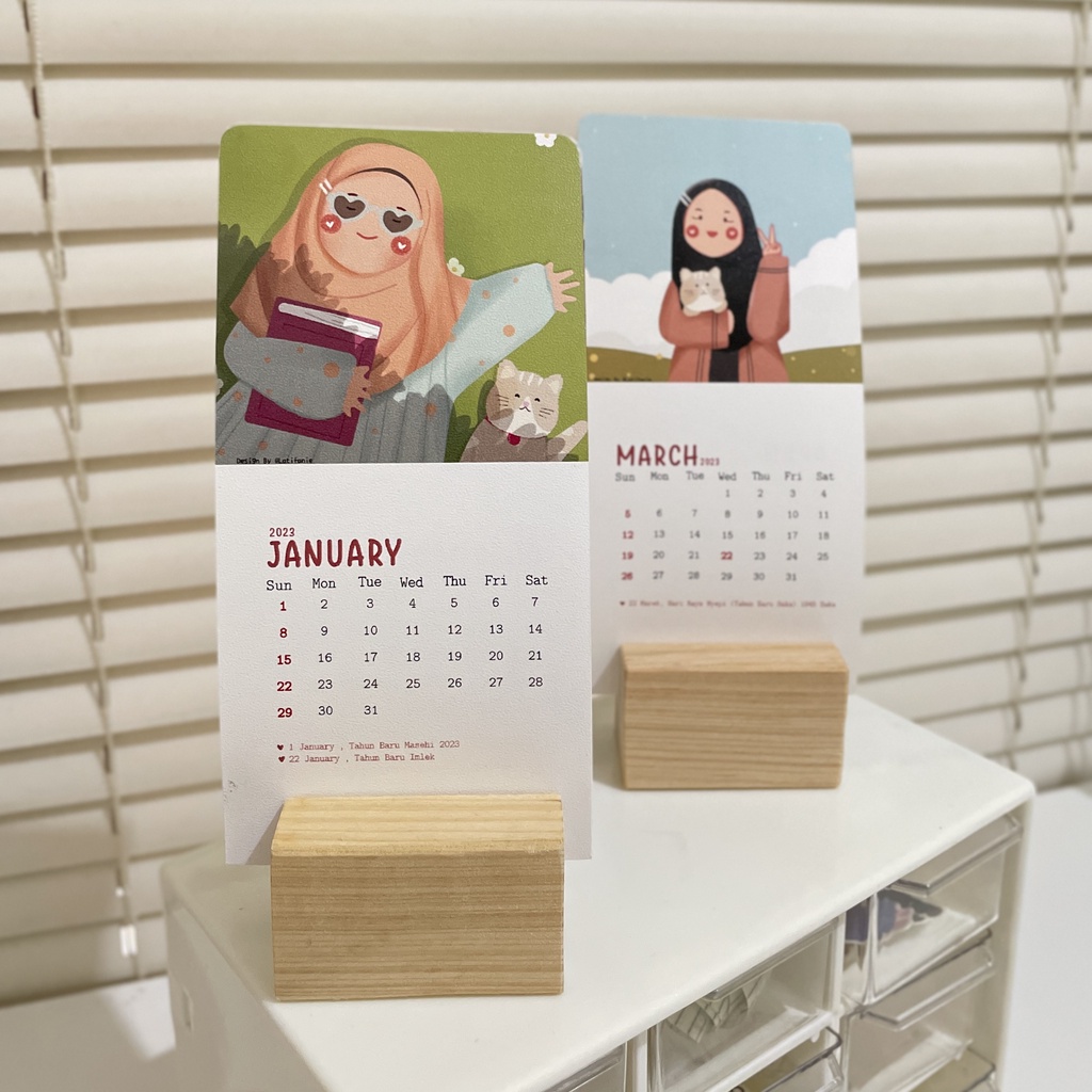 Jual KALENDER 2023 By Latifanie DESK CALENDAR WALL CALENDAR AESTHETIC