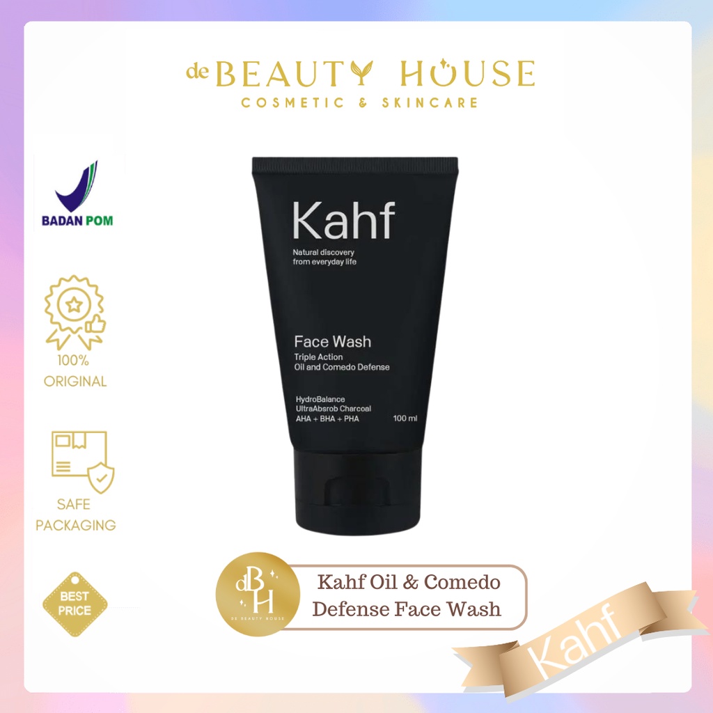 Jual KAHF Face Wash Triple Action Oil And Comedo Defense 100ml Shopee