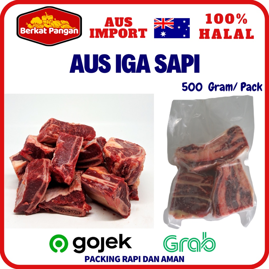 Jual Aus Beef Short Ribs Iga Sapi Kualitas Super Daging Tebal Gr