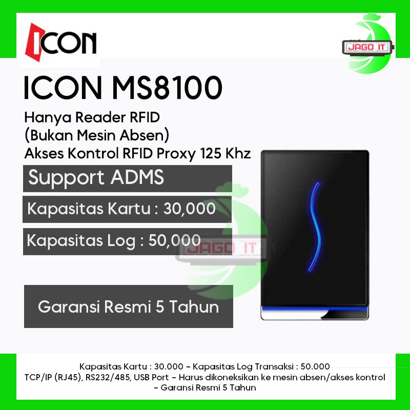 Jual Mesin Absensi Mesin Absen Dan Akses Kontrol Icon Ms Rfid