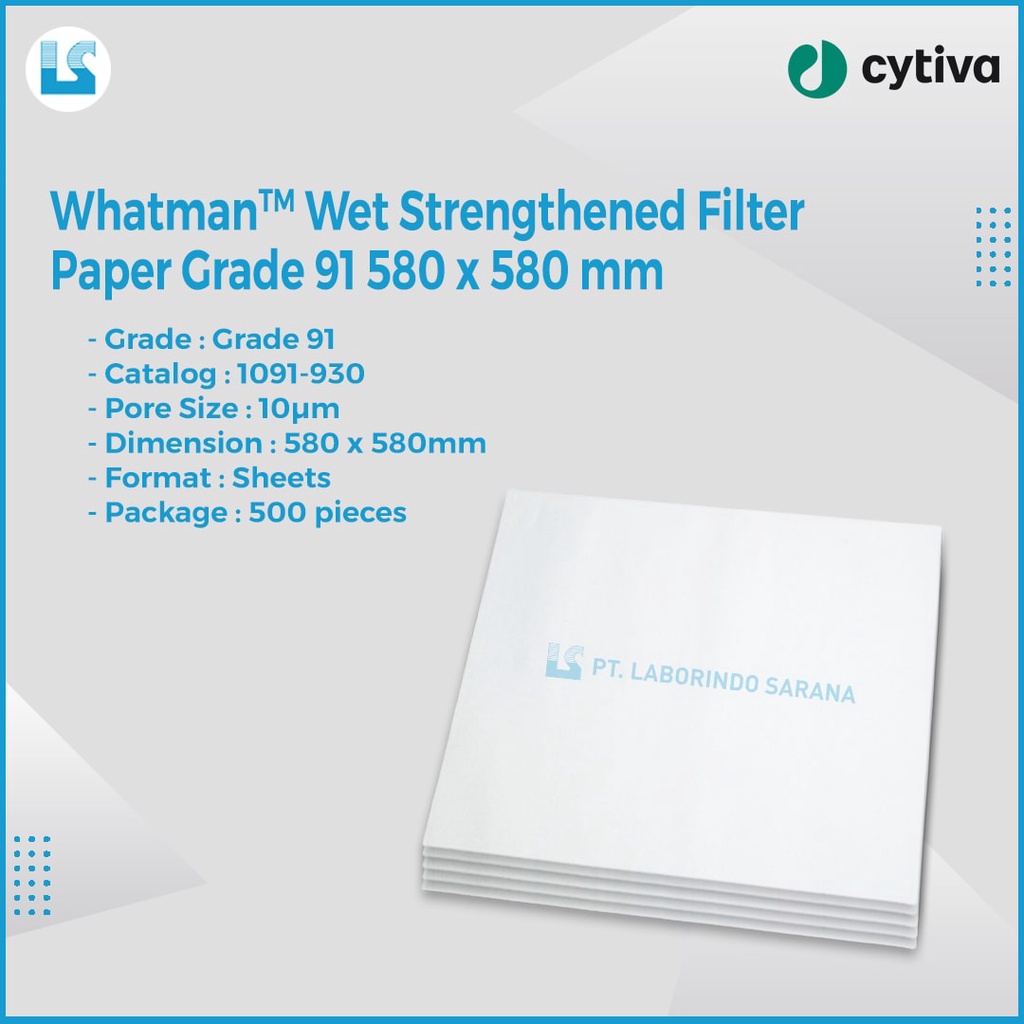 Jual Whatman Filter Paper Kertas Saring Kasar Grade 91 Sheets 580 X