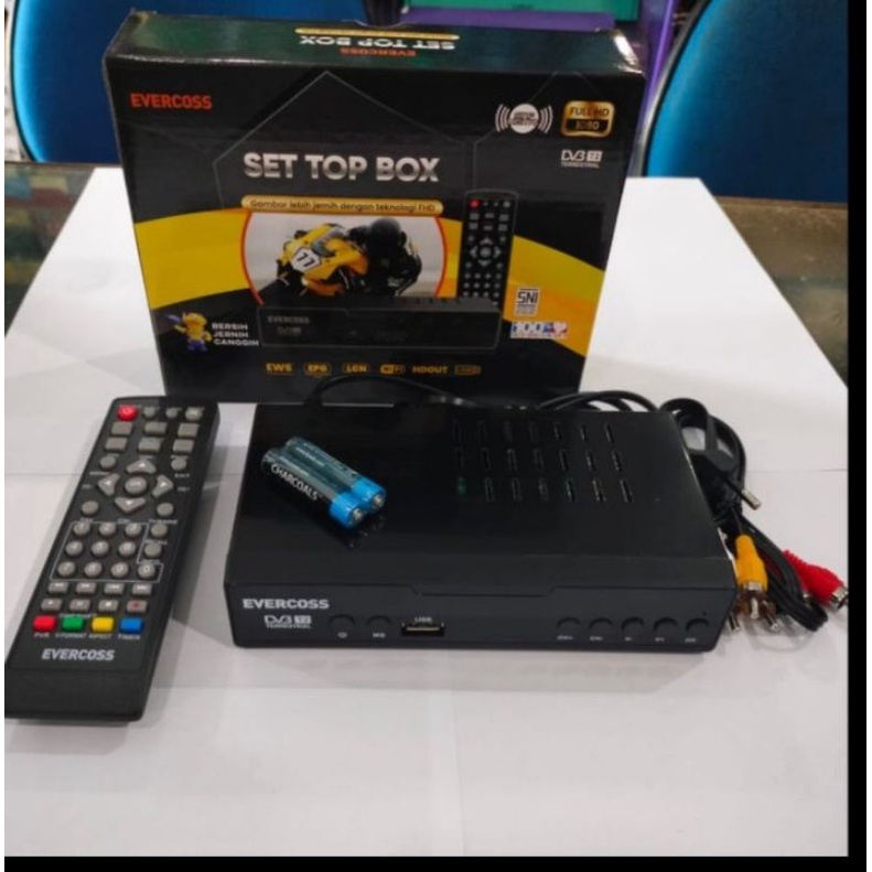 Jual Evercross Set Top Box Max TV Digital Receiver Full HD Shopee