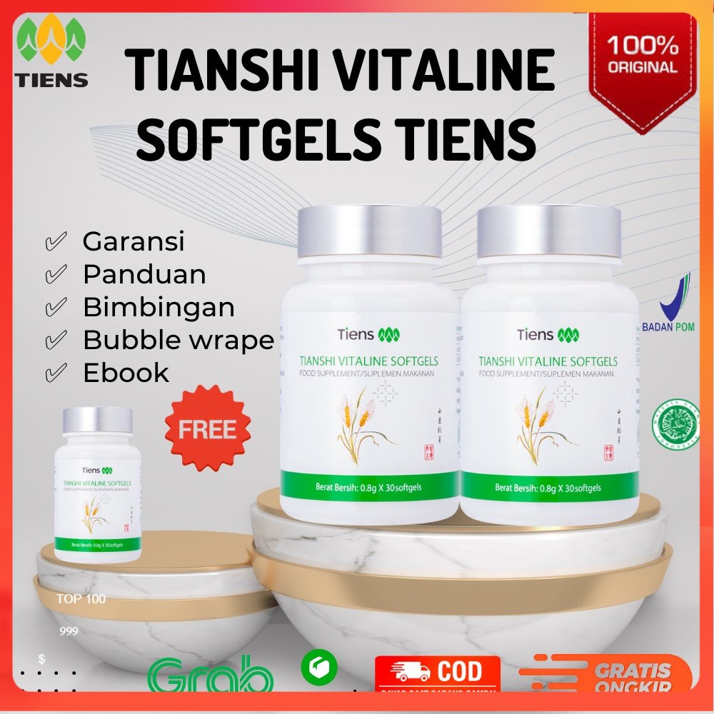 Jual TIANSHI VITALINE SOFTGEL SOFTGELS TIENS ORIGINAL ORI 100 ISI 30