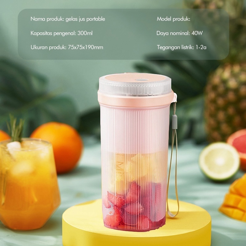 Jual Blender Cup Rechargeable Mini Portable Juicer Ml Blender Jus