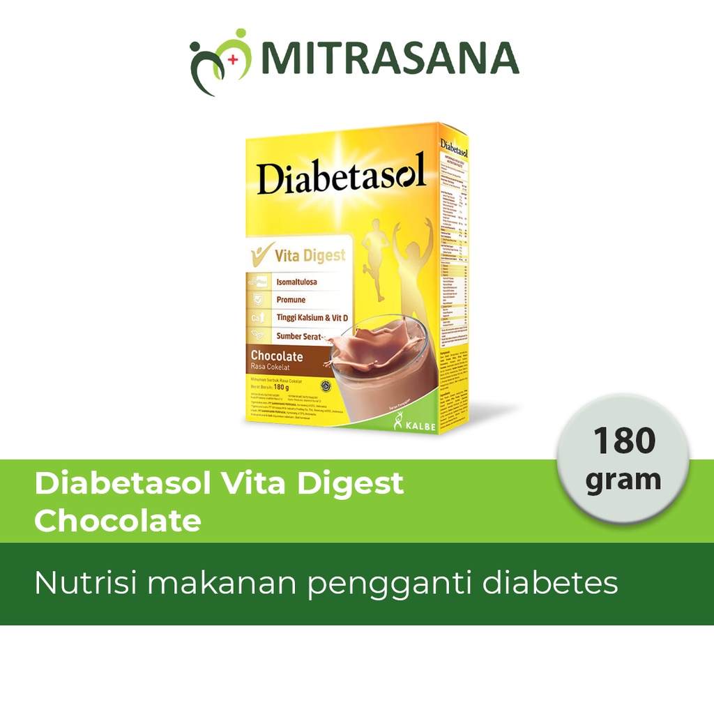 Jual Diabetasol Vita Digest Coklat 180gr Shopee Indonesia