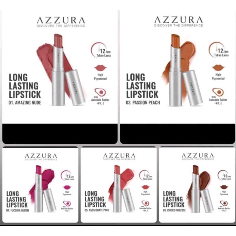 Jual Azzura Long Lasting Lipstik Shopee Indonesia