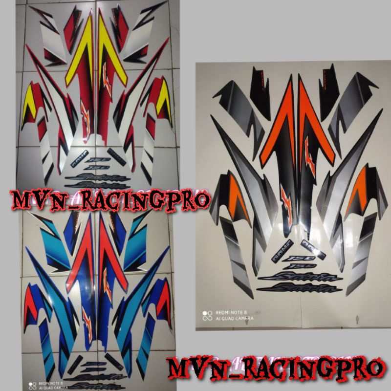 Jual Striping Sticker Full Body Motor Suzuki Satria F Fu Lama