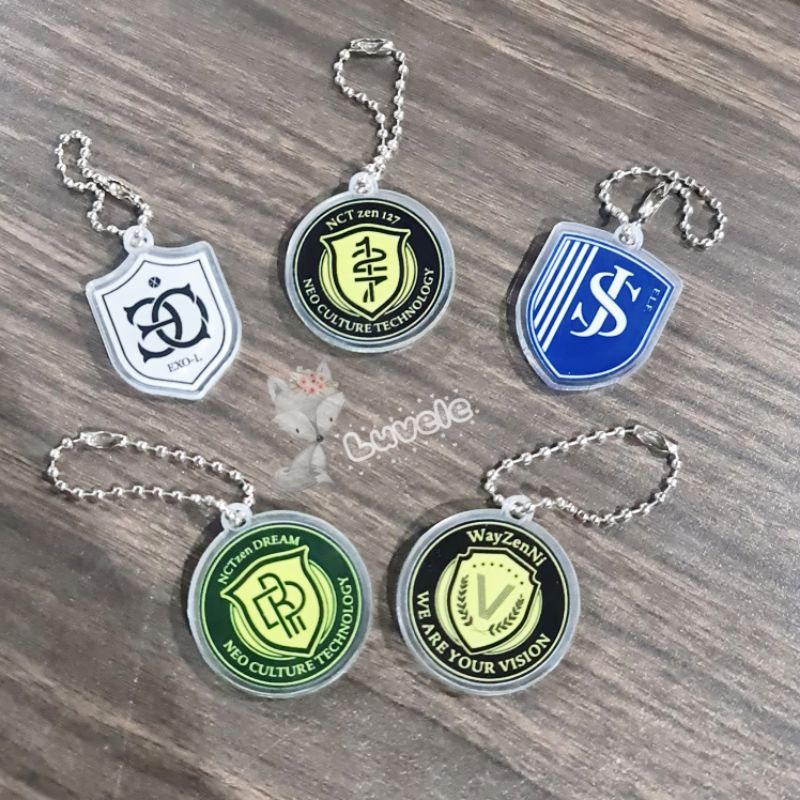 Jual Gantungan Kunci Fandom Logo Keychain Super Junior Exo Nct Wayv