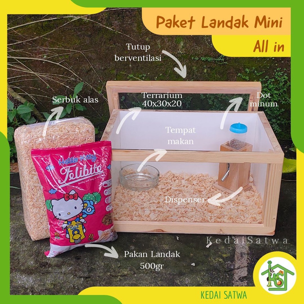 Jual Paket Kandang Landak Mini Hamster All In Paket Hamster Landak