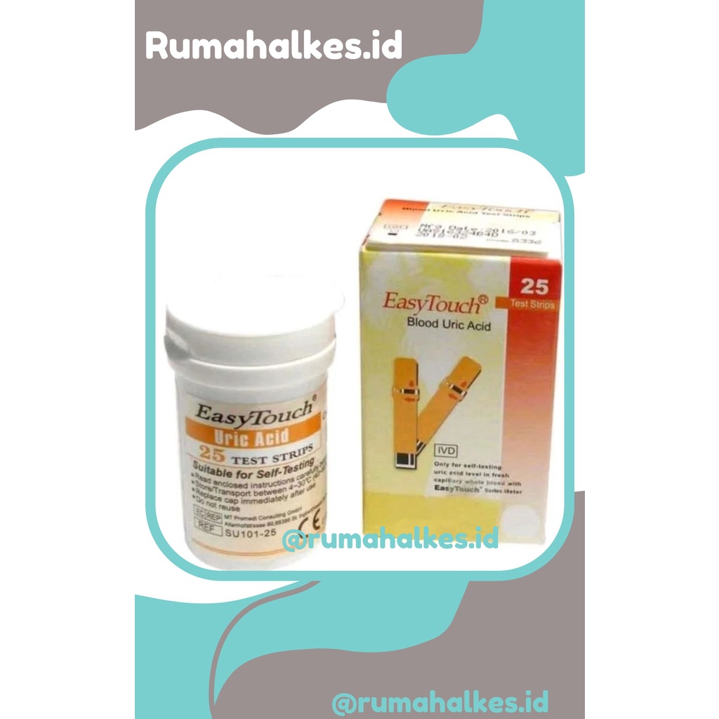 Jual Strip Asam Urat Strip Easy Touch Uric Acid Shopee Indonesia